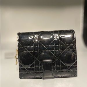 Christian Dior Women's  Enamel Leather Wallet